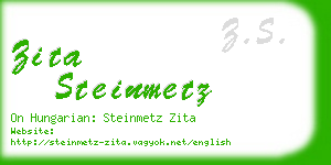 zita steinmetz business card